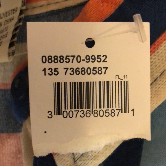 Long sleeve, button up top, fun stripes & pockets - Picture 4 of 4